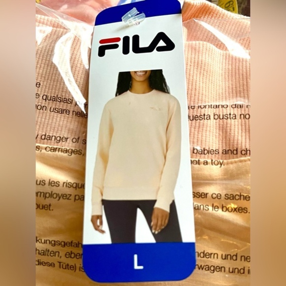 NWT! FILA 🍑 Peach Sweatshirt L